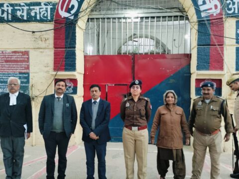 जिला विधिक सेवा प्राधिकरण द्वारा जिला कारागार का किया गया निरीक्षण